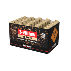 Z-Willow Fächerbatterie für Silvester online bestellen by Pyrographics Feuerwerkan 365 Tage im Jahr